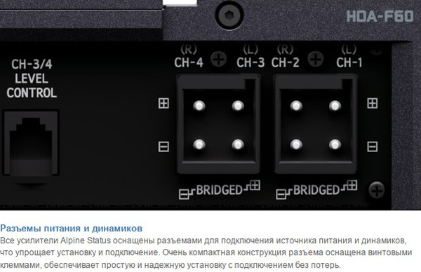 Изображение товара Автомобильный усилитель Alpine HDA-F60