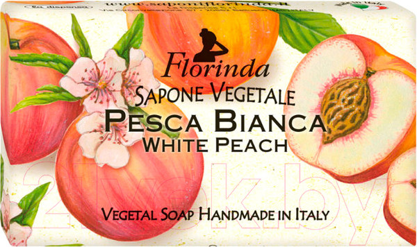 Изображение товара Мыло твердое Florinda Белый персик / 62118 (100г)