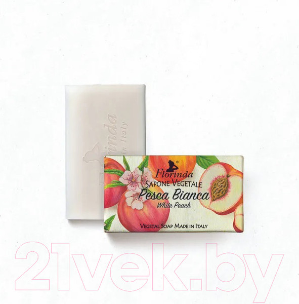 Изображение товара Мыло твердое Florinda Белый персик / 69804 (200г)