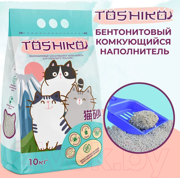 Изображение товара Наполнитель для туалета Toshiko Сакура комкующийся (10кг/25л)