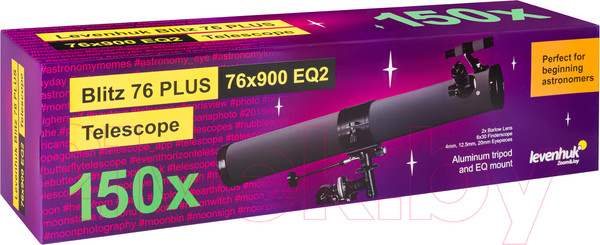 Изображение товара Телескоп Levenhuk Blitz 76 Plus / 77104