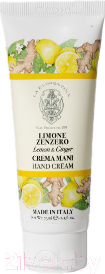 Изображение товара Крем для рук La Florentina Pomario Лимон и имбирь (75мл)
