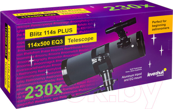 Изображение товара Телескоп Levenhuk Blitz 114s Plus / 77105