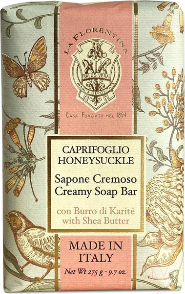 Изображение товара Мыло твердое La Florentina Butterfly Жимолость душистая (275г)