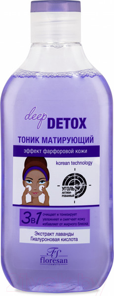 Изображение товара Тоник для лица Floresan Deep Detox Матирующий (300мл)