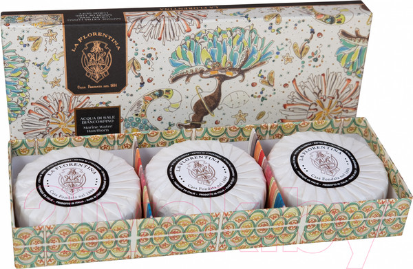 Изображение товара Набор мыла La Florentina Морская вода и кратегус (3x115г)