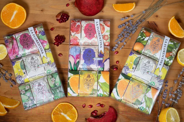 Изображение товара Набор мыла La Florentina Citrus, Florentina Iris, Pomegranate (3x200г)