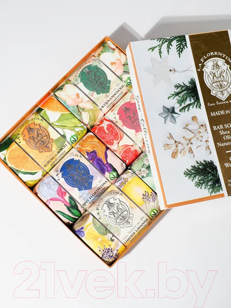 Изображение товара Набор мыла La Florentina Citrus, Florentina Iris, Pomegranate, Lemon&Lavender, Magnolia (6x200г)