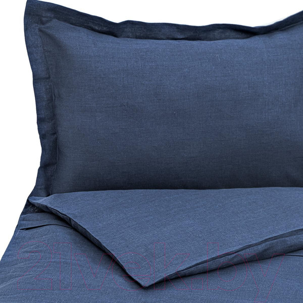 Изображение товара Комплект постельного белья Rusby 2ХМ 1.5 сп / 271313 (синий)