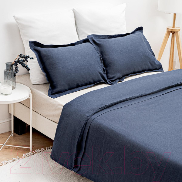 Изображение товара Комплект постельного белья Rusby 2ХМ 1.5 сп / 271313 (синий)