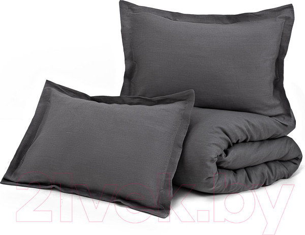 Изображение товара Комплект постельного белья Rusby 2ХМ 2 сп / 271304 (серый уголь)