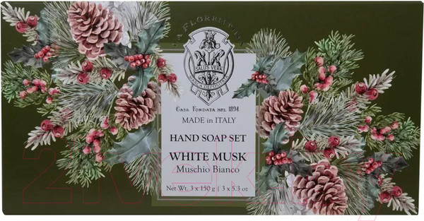 Изображение товара Набор мыла La Florentina Белый мускус (3x150г)