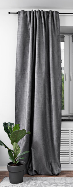 Изображение товара Штора Rusby Ромбы 150х300 / 257686 (черный)