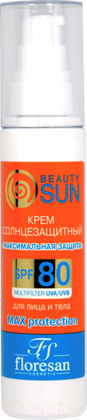 Изображение товара Крем солнцезащитный Floresan Beauty Sun Максимальная защита SPF 80 (75мл)