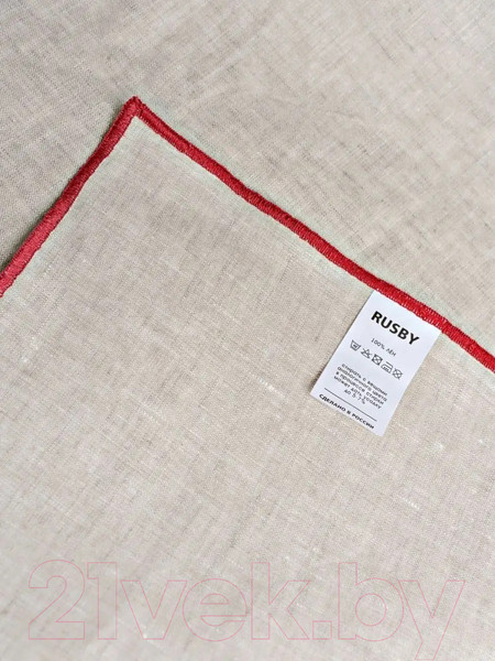 Изображение товара Скатерть Rusby Коктейль 150х250 / 278011 (бордовый)