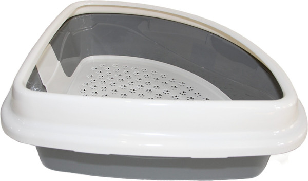 Изображение товара Туалет-лоток Dogman Триплекс 42х42х15см (угловой)