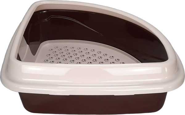 Изображение товара Туалет-лоток Dogman Триплекс 42х42х15см (угловой)