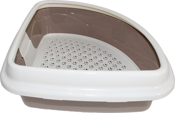 Изображение товара Туалет-лоток Dogman Триплекс 42х42х15см (угловой)