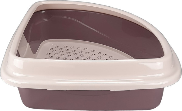 Изображение товара Туалет-лоток Dogman Триплекс 42х42х15см (угловой)