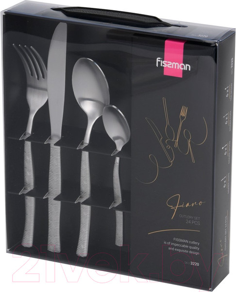 Изображение товара Набор столовых приборов Fissman Fiano 3220 (24шт)
