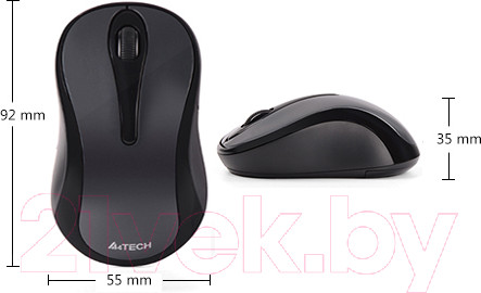 Изображение товара Мышь A4Tech G3-280N (серый)
