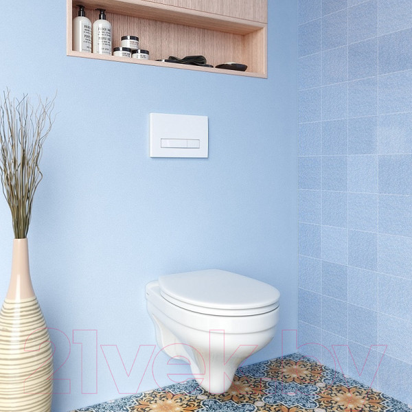 Изображение товара Инсталляция для унитаза Berges Atom Line 410 040344 (с кнопкой)