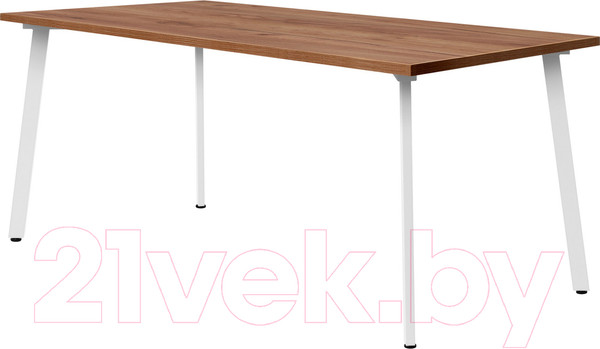 Изображение товара Обеденный стол Millwood Шанхай 160x80x75 (дуб табачный Craft/металл белый)