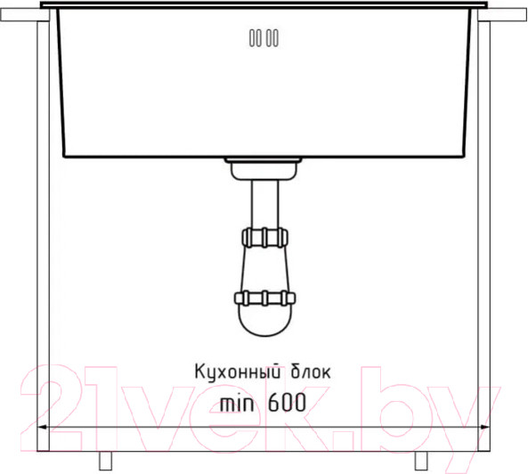 Изображение товара Мойка кухонная GranFest GF-6045