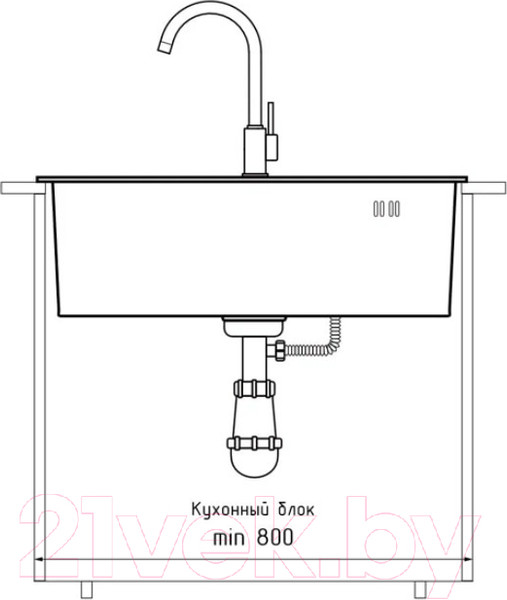 Изображение товара Мойка кухонная GranFest GF-6545
