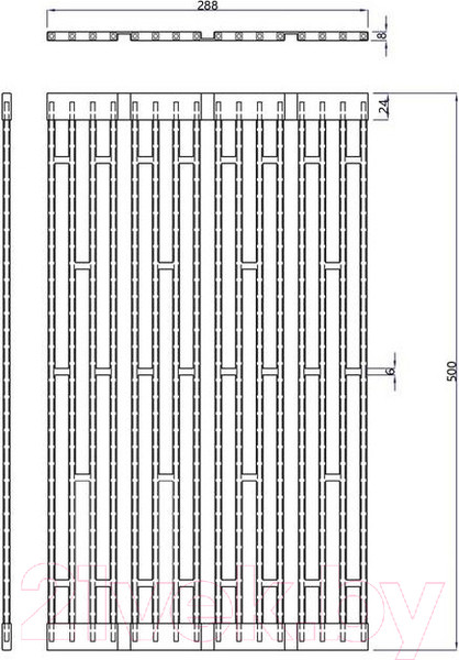 Изображение товара Сушилка для раковины GranFest 1002-BL (черный)