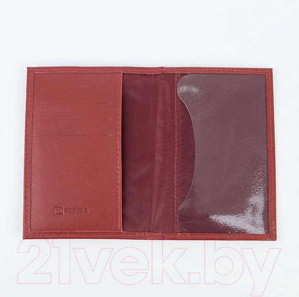 Изображение товара Обложка на паспорт Poshete 604-118LG-RED (красный)