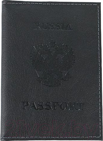 Изображение товара Обложка на паспорт Poshete 604-118LG-BLK (черный)
