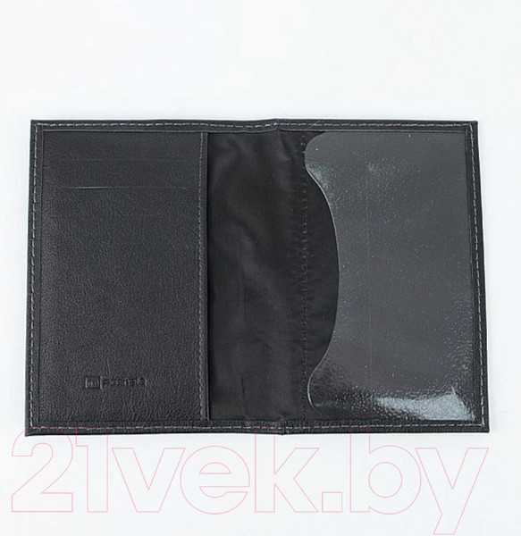 Изображение товара Обложка на паспорт Poshete 604-118LG-BLK (черный)