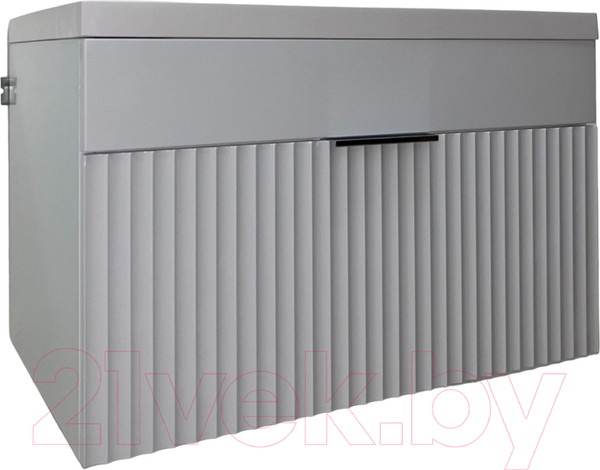 Изображение товара Тумба под умывальник Garda Onda 106н-750_PVC (белый глянец)