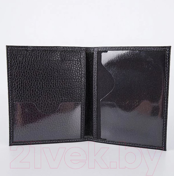 Изображение товара Обложка для автодокументов Poshete 604-033M-BLK (черный)