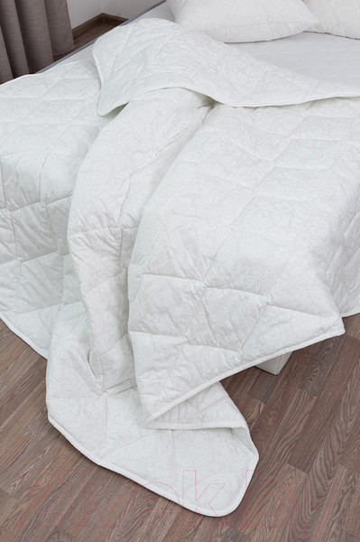 Изображение товара Одеяло Milanika Лебяжий пух Премиум Лайт жаккард облегченное 2сп