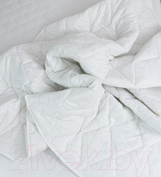 Изображение товара Одеяло Milanika Лебяжий пух Премиум Лайт жаккард облегченное 2сп