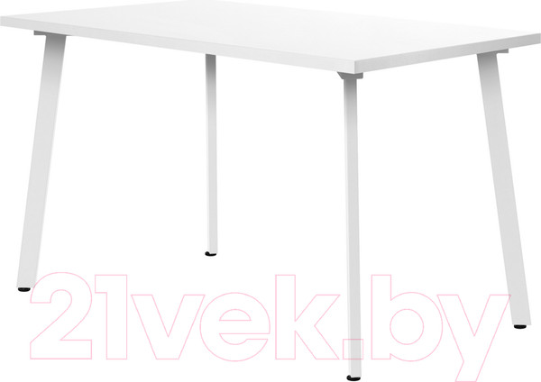 Изображение товара Обеденный стол Millwood Шанхай 120x70x75 (белый/металл белый)