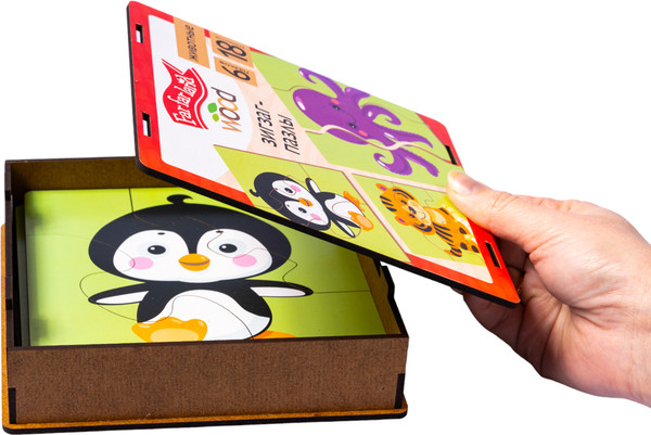 Изображение товара Развивающая игра Десятое королевство Wood. Зиг-заг Животные / 04650