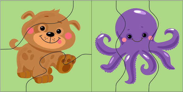 Изображение товара Развивающая игра Десятое королевство Wood. Зиг-заг Животные / 04650