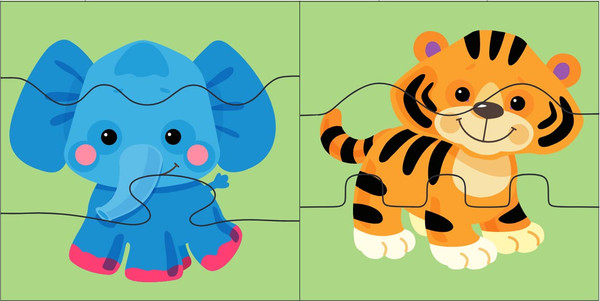 Изображение товара Развивающая игра Десятое королевство Wood. Зиг-заг Животные / 04650