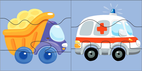 Изображение товара Развивающая игра Десятое королевство Wood. Зиг-заг Техника и транспорт / 04686