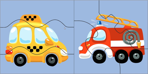 Изображение товара Развивающая игра Десятое королевство Wood. Зиг-заг Техника и транспорт / 04686