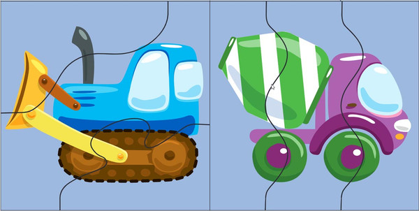 Изображение товара Развивающая игра Десятое королевство Wood. Зиг-заг Техника и транспорт / 04686