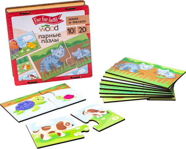 Изображение товара Развивающая игра Десятое королевство Wood. Мама и малыш / 04688