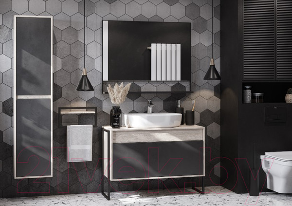 Изображение товара Тумба с умывальником Акватон Лофт Урбан 100 (1A2477K5LQX60)