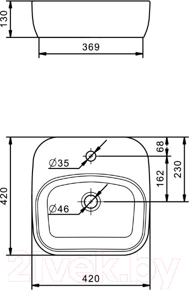 Изображение товара Тумба с умывальником Акватон Мишель 80 (1A2568K0MIDR0)
