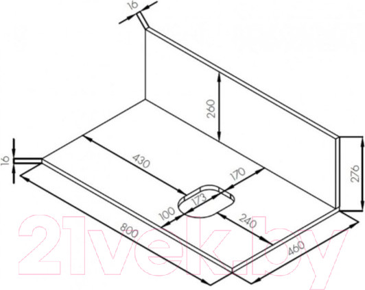 Изображение товара Тумба с умывальником Акватон Мишель 80 (1A2445K0MIDU0)