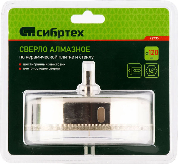 Изображение товара Коронка СибрТех По стеклу и керамической плитке 72735