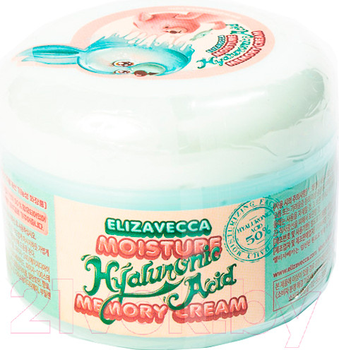 Изображение товара Крем для лица Elizavecca Moisture Hyaluronic Acid Memory Cream (100г)